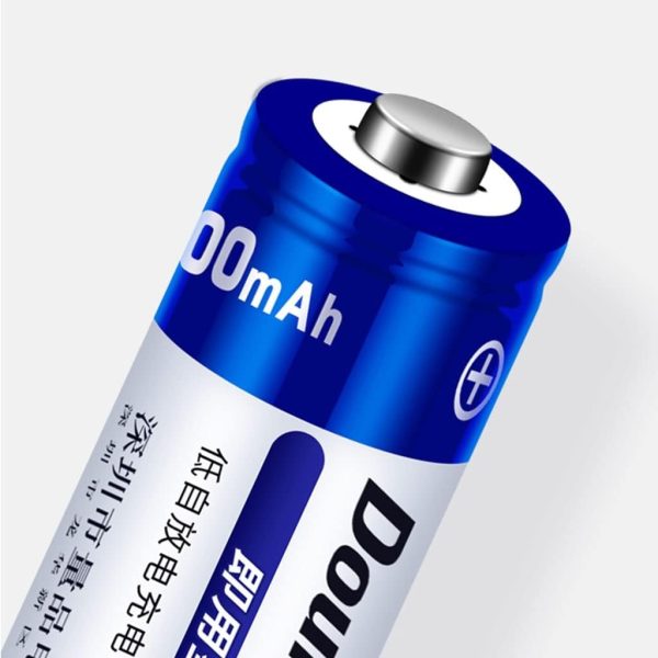 doublepow aa 600mah nimh rechargeable battery (4pcs)
