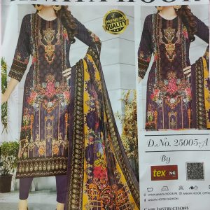 anaya hoor rigging digital printed cotton 3 piece
