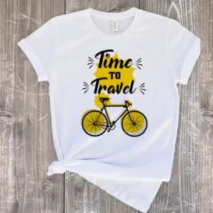 time to travel classic printed t shirt