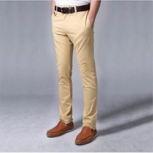 men's gabardine pant biskuit colour