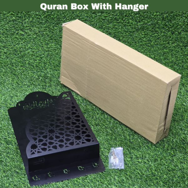 quran box for wall with hangers