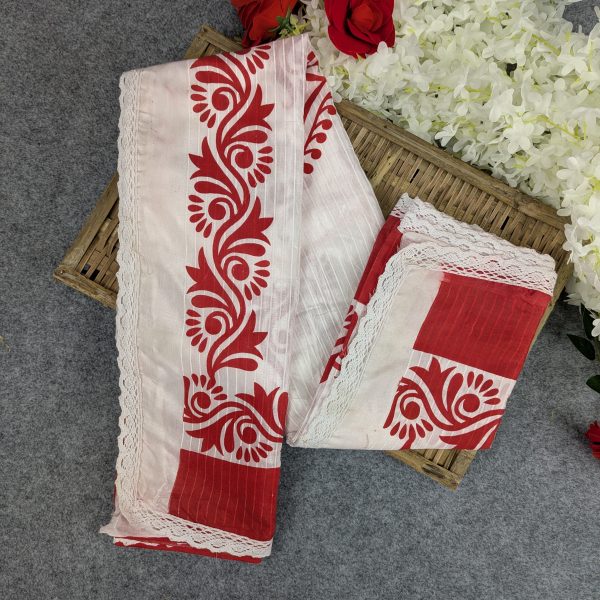 Festive Special Premium Half-Silk Print Saree Combo - Image 6