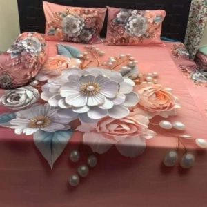 china premium 3d design bed sheet