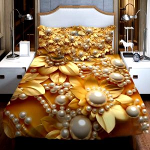 china premium 3d design bed sheet