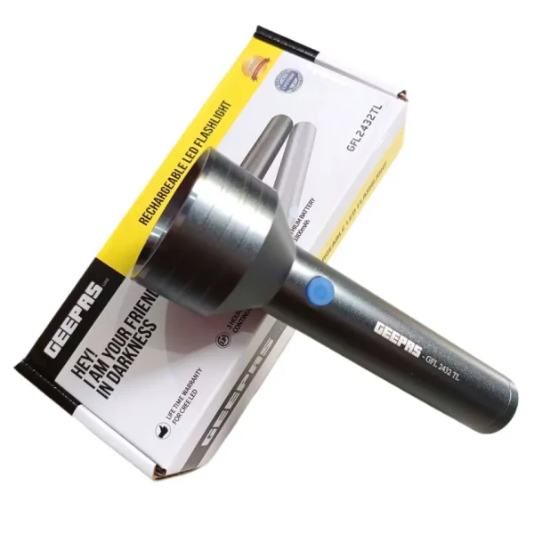 geepas gfl 2432tl rechargable led flashlight