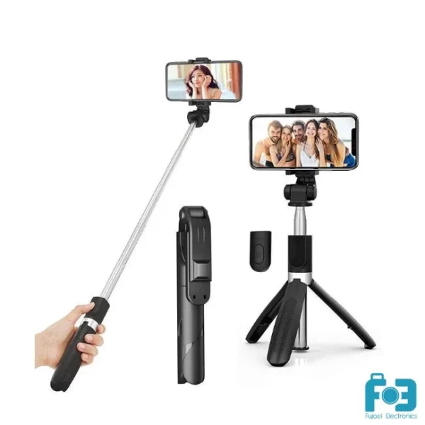 xt 02 bluetooth integrated selfie stick and bluetooth remote control