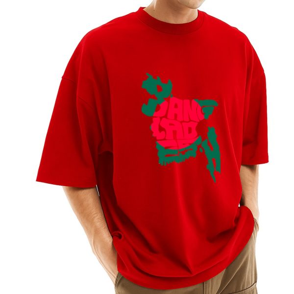men's stylish drop shoulder (red)