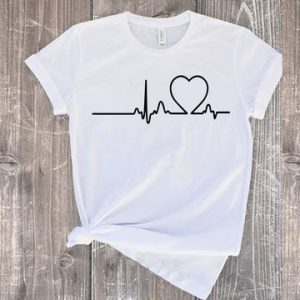 heart beat summer classic t shirt