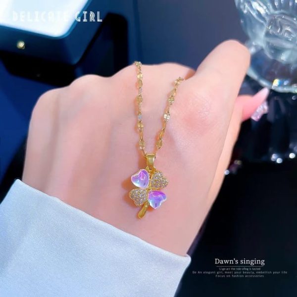 pink flower pendant