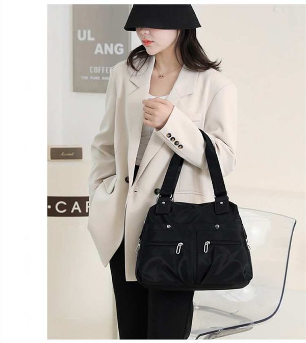 women's handbag solid (black)