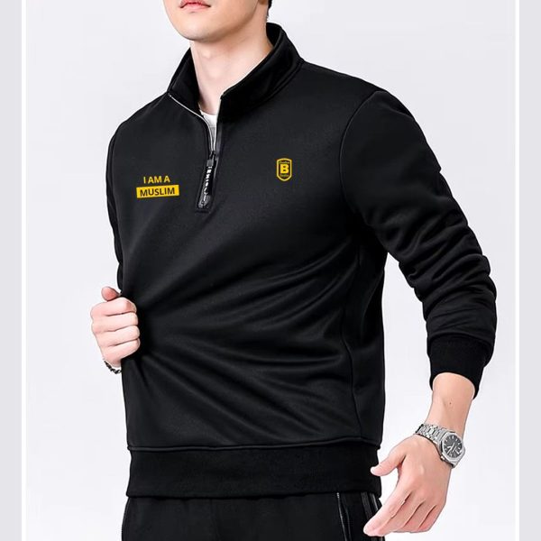 men's full sleeve sweatshirt black