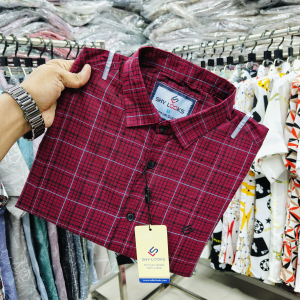 pure cotton full sleeve check shirt for men's