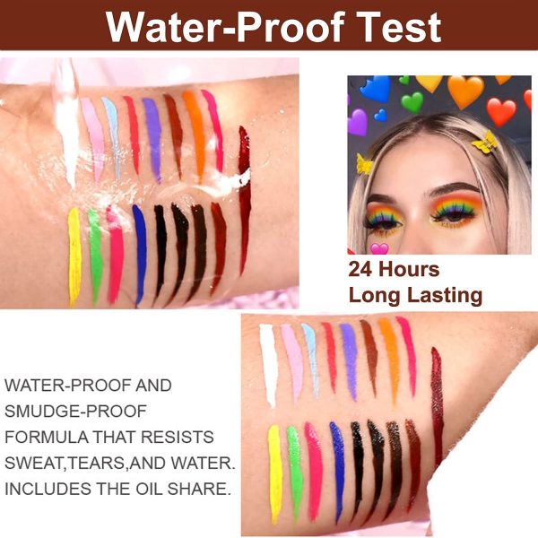 cmaadu matte liquid eyeliner 14pcs set.