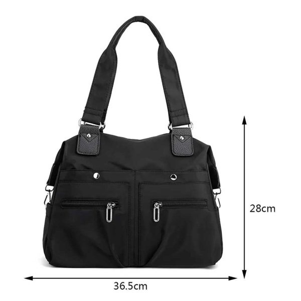 women's handbag solid (black)