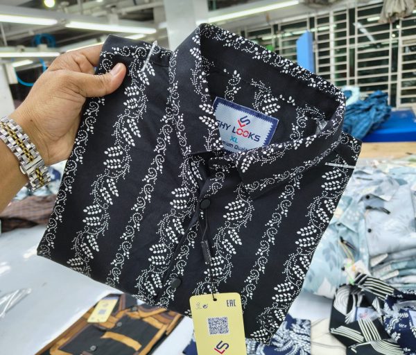 premium china lilen half sleeve shirt