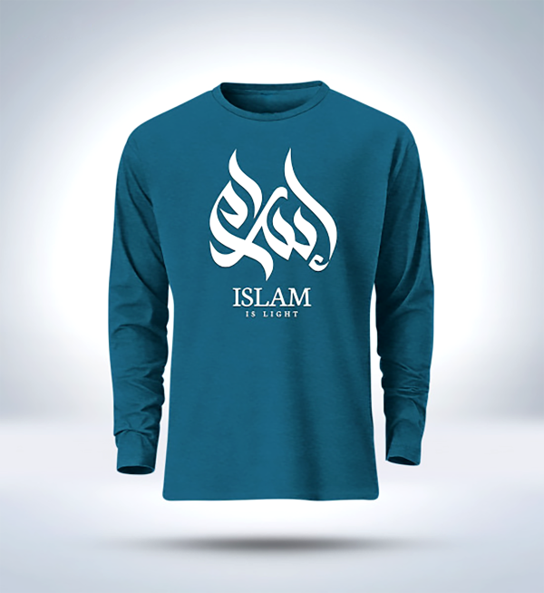 islamic calligraphy full sleeve t shirt for men