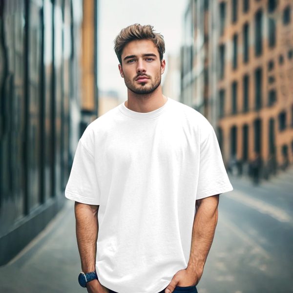 solid dropshoulder t shirt