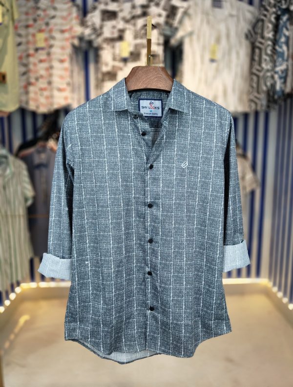 shy looks full sleeve digital print shirt for men