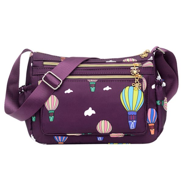 korean sports travel shoulder bag (purple)