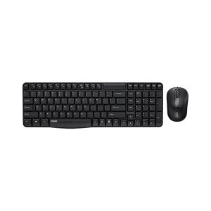 rapoo x1800s wireless keyboard & mouse combo – black