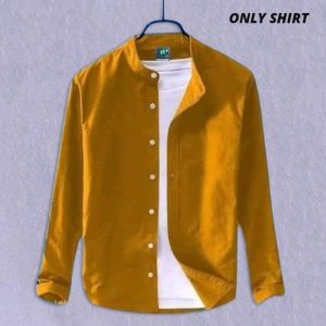 men's solid colour ban color shirt (katali)