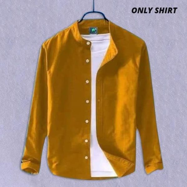 men's solid colour ban color shirt (katali)