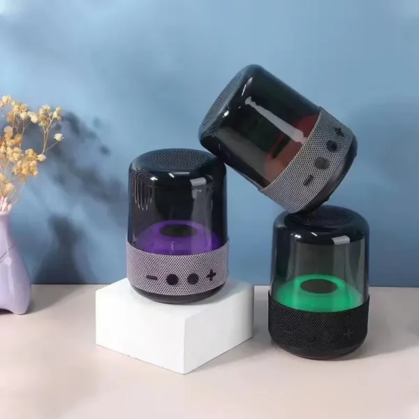 new z5 mini bluetooth 5.1 speakers outdoor waterproof noise reduction subwoofer led dazzling light wireless bluetooth