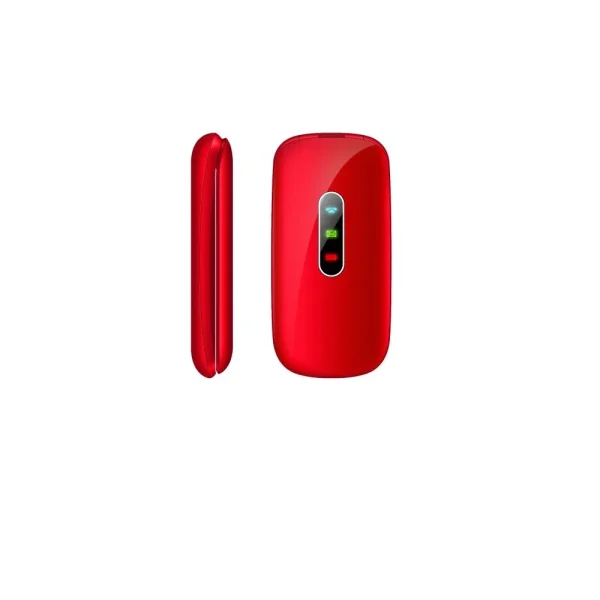 bytwo 301 folding phone dual sim red 