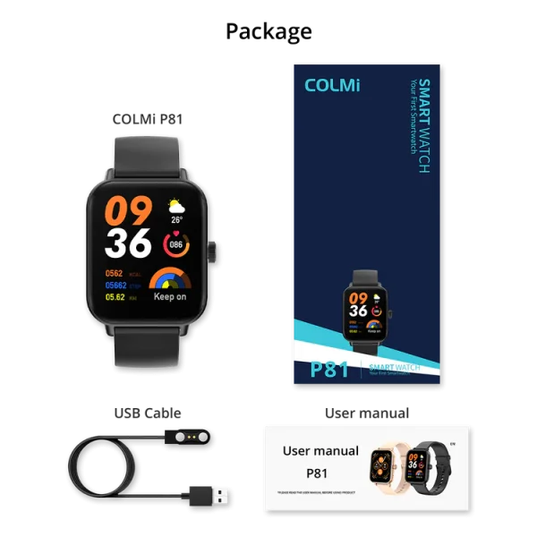 colmi p81 voice calling smart watch ultra, bluetooth smartwatch men women