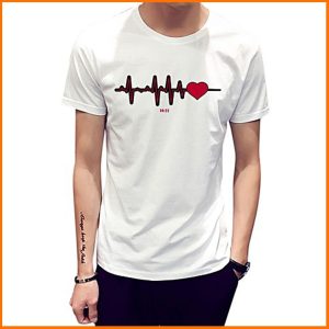 stylish half sleeve jersey fabrics t shirt for men
