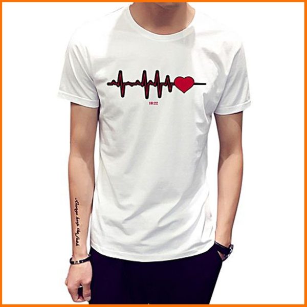 stylish half sleeve jersey fabrics t shirt for men