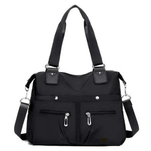 women's handbag solid (black)