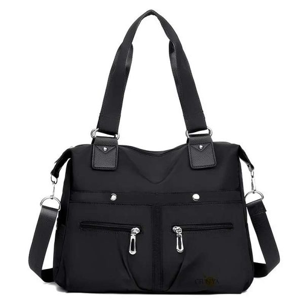 women's handbag solid (black)