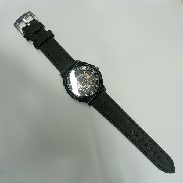 signature trendy men watch (black )