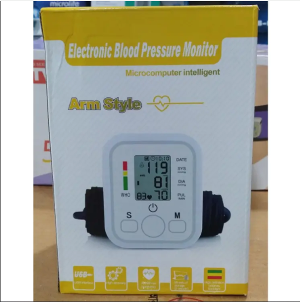 electronic digital blood pressure machine high accuracy comes with free thermometer