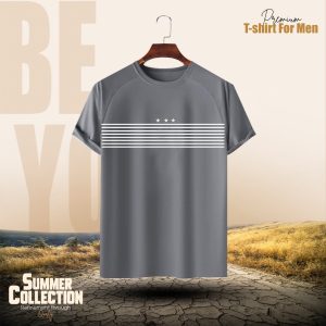 stylish comfortable sports t shirt(ash)