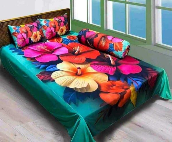 china premium 3d design bed sheet