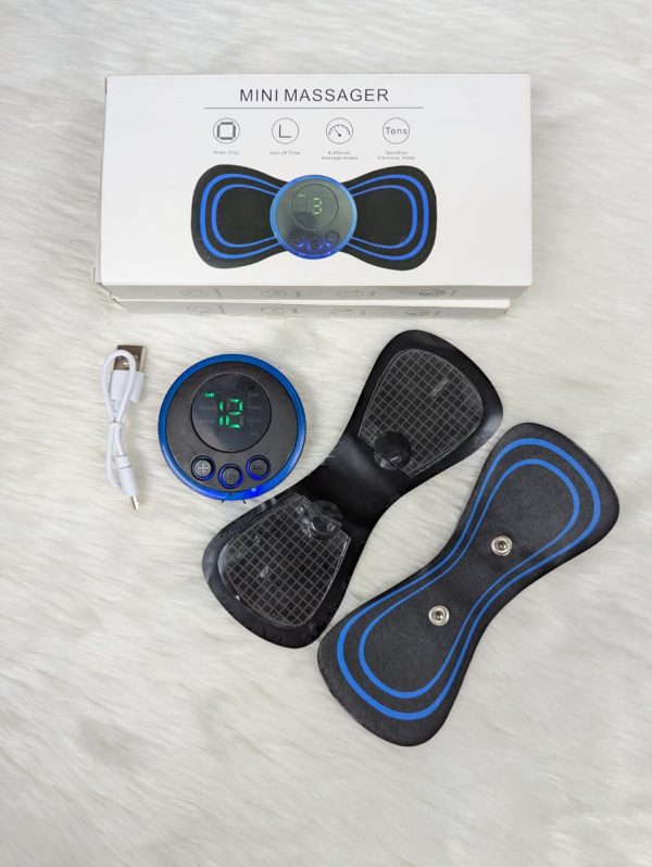 smart mini neck massager portable electronic stick double