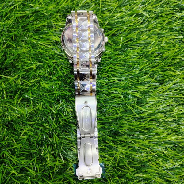 binbond quartz watches men’s luxury stainless steel + free chain cutter & battery .