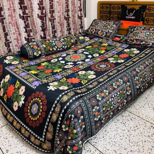 china premium 3d design bed sheet