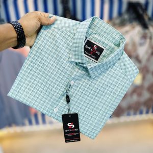 shy looks pure cotton 'full sleeve' check shirt
