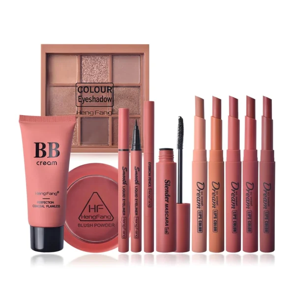 all in one makeup kit, 11 piece women complete makeup kit