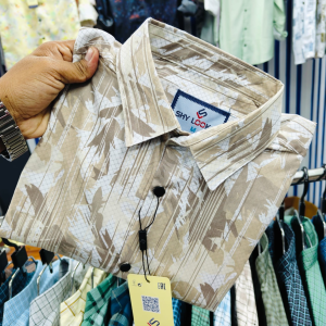 pure cotton full sleeve print shirt for men's