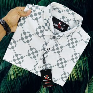 luxury popcorn half sleeve print shirt shy looks