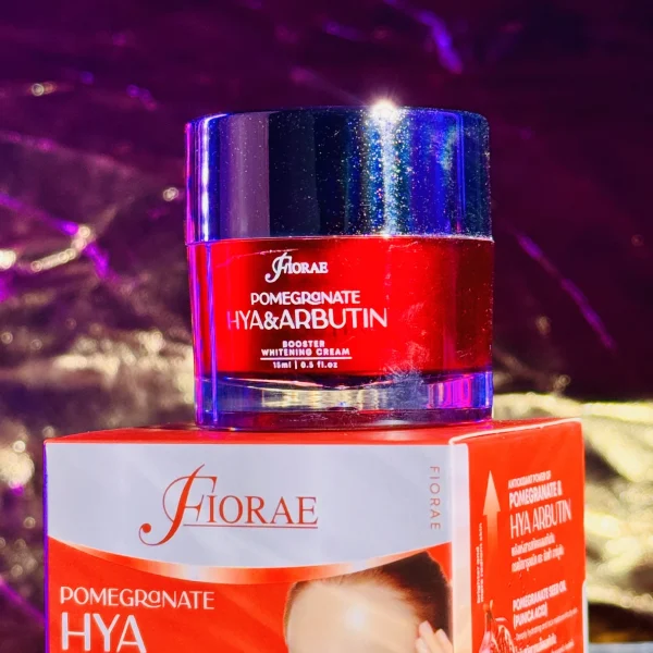 fiorae pomegranate hya & arbutin booster whitening cream.