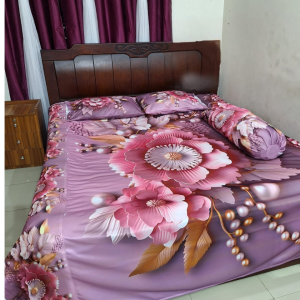 china premium 3d design bed sheet