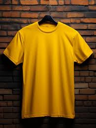 stylish comfortable sports t shirt(yellow)