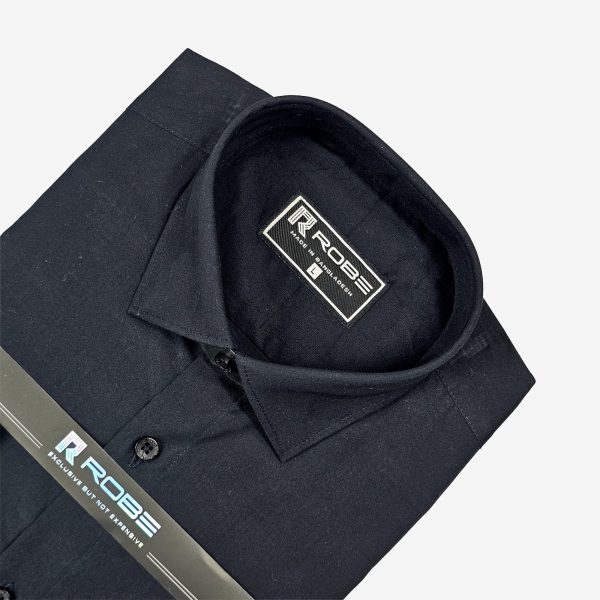 cotton exclusive formal shirt (black)