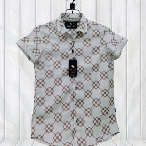luxury popcorn half sleeve print shirt shy looks