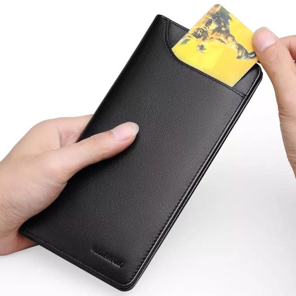 ultrathin slim long holder men wallet